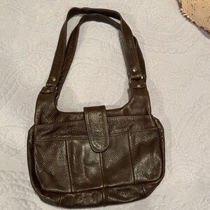 Brown Genuine Leather Shoulder Bag